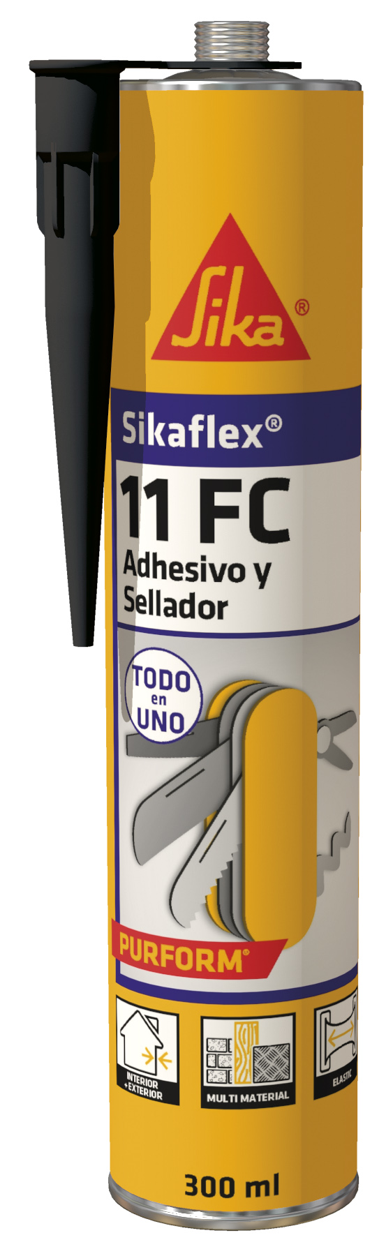 Sikaflex-11FC Purform negro 300 ML Cartucho